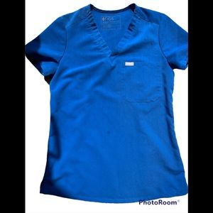 Figs Women’s Blue Scrub Top XXS